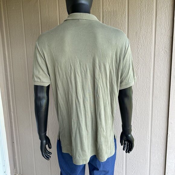 Polo Ralph Lauren Shirt Mens Size Large Short Sleeve Button Up Polo Olive Green - Picture 5 of 7